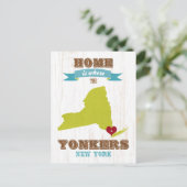 Yonkers, New York - Zuhause ist wo. Postkarte (Stehend Vorderseite)