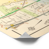 Yonkers NY Atlas Map Poster (Ecke)