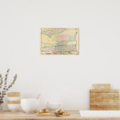 Yonkers NY Atlas Map Poster (Küche)