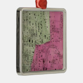 Yonkers, NY Atlas Silbernes Ornament (Rechts)