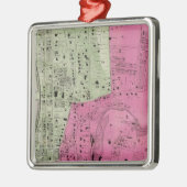 Yonkers, NY Atlas Silbernes Ornament (Links)