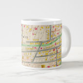 Yonkers NY Karte Jumbo-Tasse (Vorderseite Rechts)