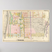 Yonkers NY Map Atlas Poster (Vorne)