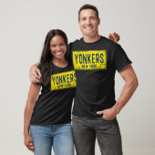 Yonkers NY Old New York License Plate erschüttert T-Shirt (Unisex)