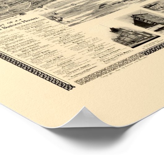 Yonkers, NY Panoramic Map - 1899 Poster (Ecke)