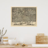 Yonkers, NY Panoramic Map - 1899 Poster (Küche)