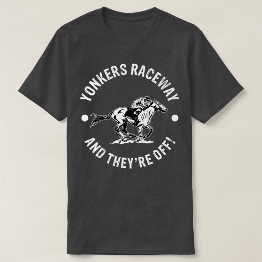 Yonkers Raceway Racetrack Racing Racing Reitsport T-Shirt (Design vorne)