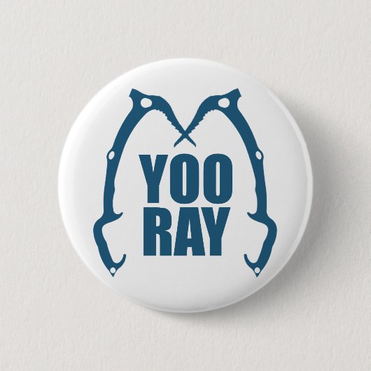 Yoo Ray (Ouray) Eisklettern Button (Vorderseite)