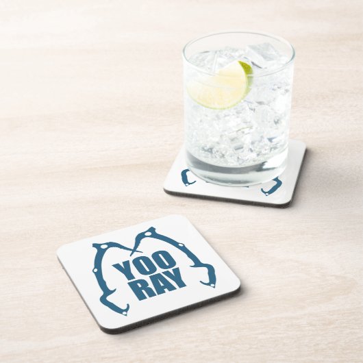 Yoo Ray (Ouray) Eisklettern Getränkeuntersetzer (Rechte Seite)