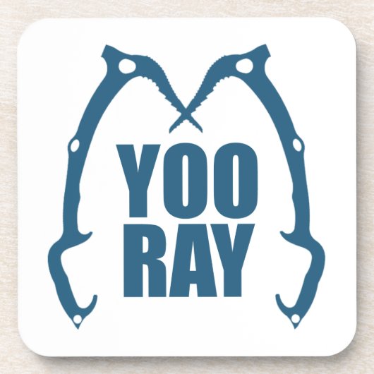 Yoo Ray (Ouray) Eisklettern Getränkeuntersetzer (Vorderseite)