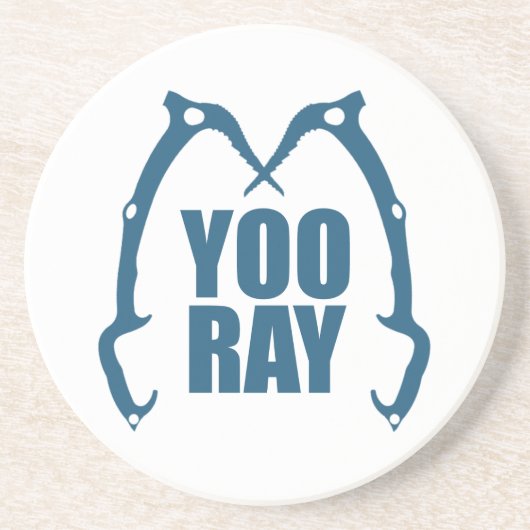 Yoo Ray (Ouray) Eisklettern Getränkeuntersetzer (Vorne)