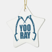 Yoo Ray (Ouray) Eisklettern Keramik Ornament (Links)
