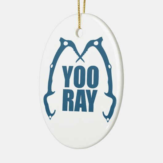 Yoo Ray (Ouray) Eisklettern Keramik Ornament (Links)