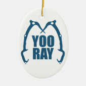 Yoo Ray (Ouray) Eisklettern Keramik Ornament (Vorne)