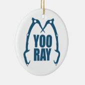 Yoo Ray (Ouray) Eisklettern Keramik Ornament (Rechts)