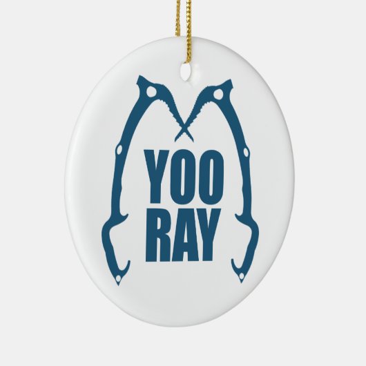 Yoo Ray (Ouray) Eisklettern Keramik Ornament (Rechts)
