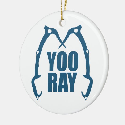 Yoo Ray (Ouray) Eisklettern Keramik Ornament (Links)