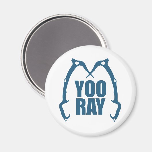 Yoo Ray (Ouray) Eisklettern Magnet (Vorderseite/Rückseite)