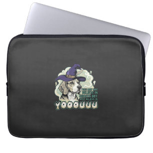 Yooouuu Geister Beagle Hund Lila Hexenhut Hallowee Laptopschutzhülle