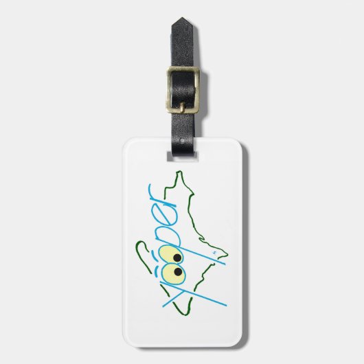 Yooper Gepäckanhänger! Gepäckanhänger (Vorderseite vertikal)