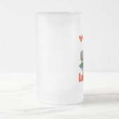 Yooper Lakehouse (fertigen Sie es) besonders an Mattglas Bierglas (Mittel)