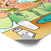 Yooper Pasty Eater mit süßen Maishaltern Poster (Ecke)