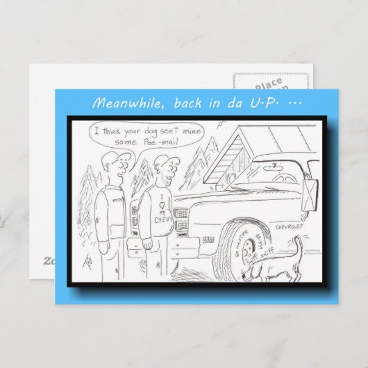 Yooper Peemail Postkarte (Vorne/Hinten)