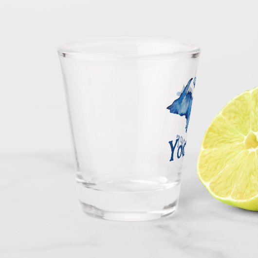 Yooper U.P. Watercolor Schnapsglas (Links)