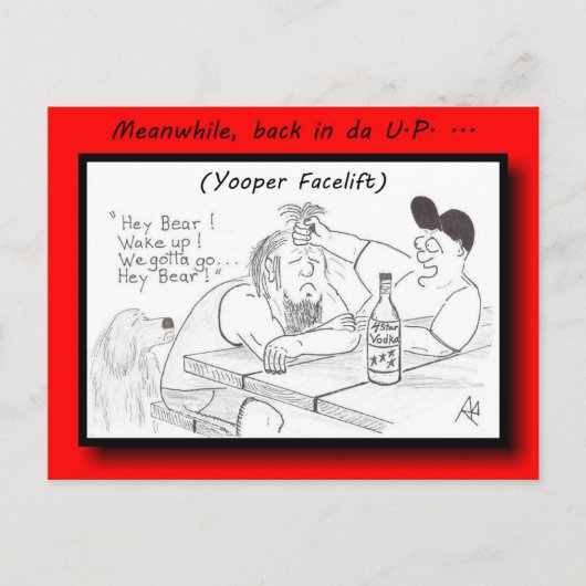 Yooper Verschönerungs-Postkarte Postkarte (Vorderseite)