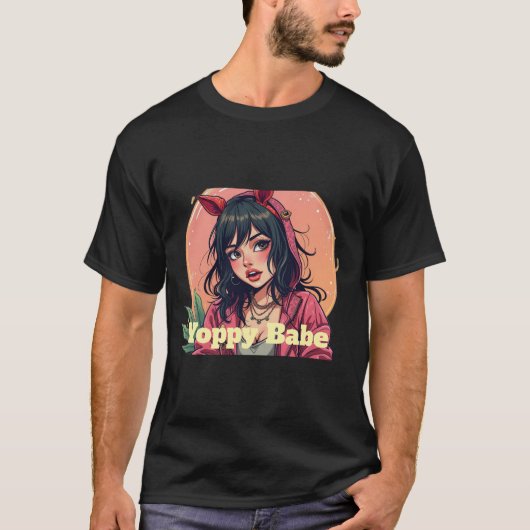 Yoppy Babe Design T-Shirt (Vorderseite)