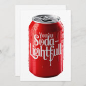Yopu're soda-lightfil custon card feiertagskarte (Vorne/Hinten)