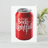 Yopu're soda-lightfil custon card feiertagskarte (Stehend Vorderseite)