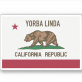 Yorba Linda CA Aufkleber (Vorderseite)