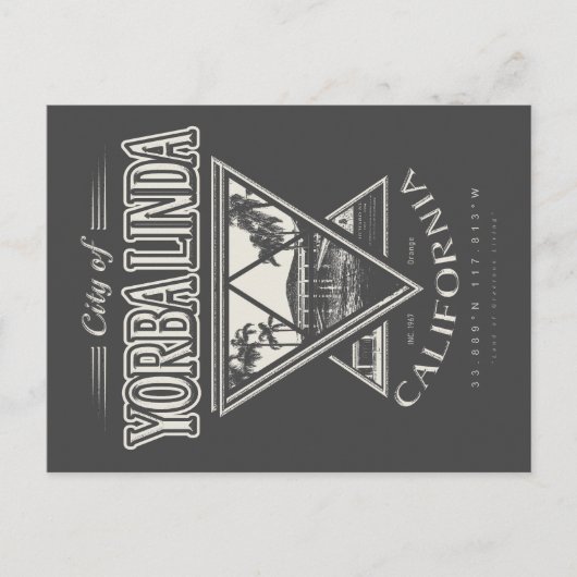YORBA LINDA - ORANGE KALIFORNIA POSTKARTE (Vorderseite)
