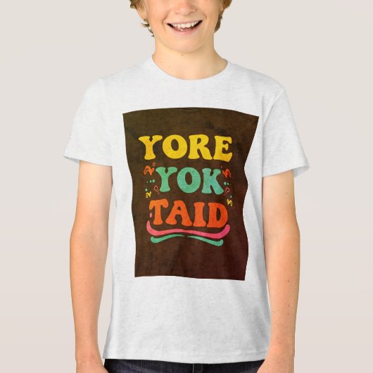 "YORE YOK TAID Slogan Men's T - Shirt" "Trendy Men Tri-Blend Shirt (Vorderseite)