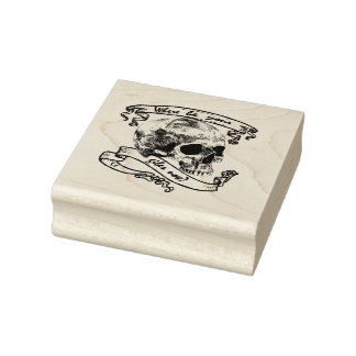 Yorick's Skull-Briefmarke Gummistempel
