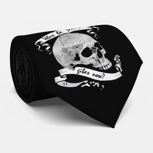 Yorick's Skull-Krawatte Krawatte (Gerollt)