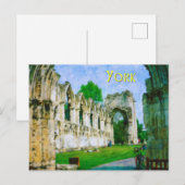 York Abbey Postkarte (Vorne/Hinten)