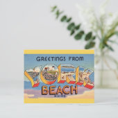 York Beach Maine Greetings Postkarte (Stehend Vorderseite)