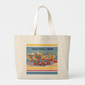 York Beach Maine Grüße Jumbo Stoffbeutel (Rückseite)