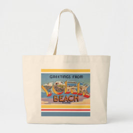 York Beach Maine Grüße Jumbo Stoffbeutel