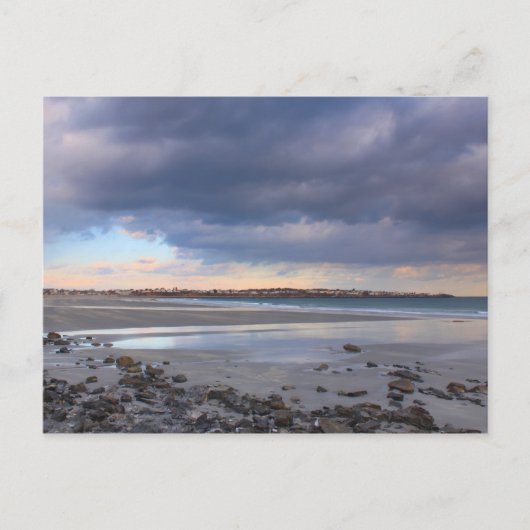 York Beach Maine Ruhiger Wintertag Postkarte (Vorderseite)