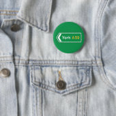 York, BRITISCHES Verkehrsschild Button (Beispiel)