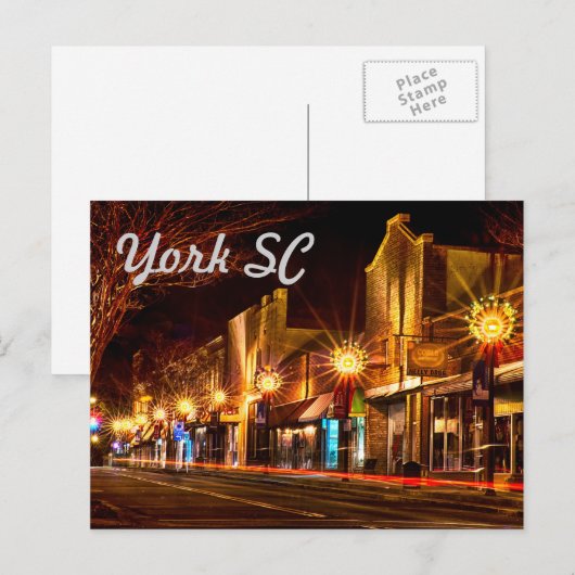 York-Carolina Postkarte (Vorne/Hinten)