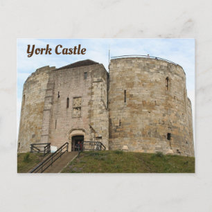 York Castle, England, Vereinigtes Königreich Postkarte