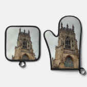 York Cathedral Ofenhandschuh & Topflappen-Set (Vorderseite)