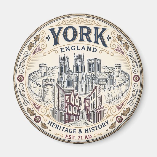 York, England Magnet (Vorne)