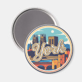York England Reise Magnet (Vorderseite/Rückseite)