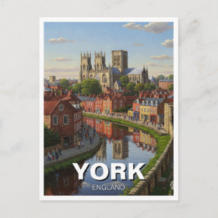 York England Reise Postkarte