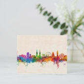 York England Skyline Postkarte (Stehend Vorderseite)